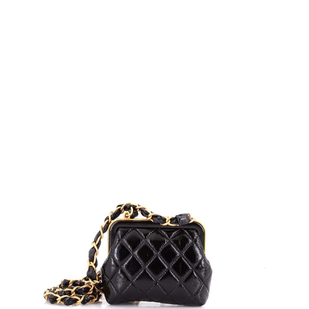 Chanel Bow Frame Clutch With Chain #243636C39B - Picture 3 of 6